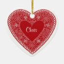 Search for vintage valentine christmas tree decorations Heart