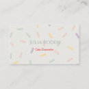 Search for cake decorator business cards Pastel colours