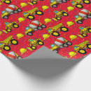 Search for construction site wrapping paper Bulldozer