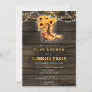 Search for rustic cowgirl baby shower invitations Country