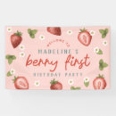 Search for berry first birthday banners Pink