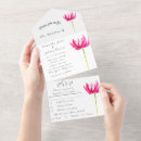 Search for floral fuchsia pink wedding invitations Watercolor