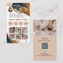 Search for beige business cards Qr code