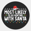 Search for hunting stickers Santa
