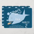 Search for shark birthday invitations Fish