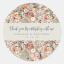 Search for rustic thank you wedding stickers Boho chic