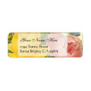 Search for yellow rose return address labels Pink roses