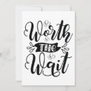 Search for worth the wait invitations Baby
