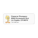 Search for tweety return address labels Looney tunes