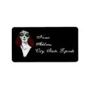 Search for day of the dead return address labels Black
