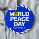 Search for world peace badges Blue
