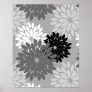 Search for black white silver posters Flowers