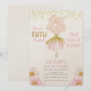 Search for ballet invitations Glitter