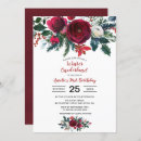 Search for burgundy 1st birthday invitations Modern