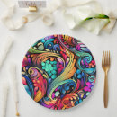 Search for paisley paper plates Ornate