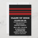 Search for red black graduation invitations Stripes