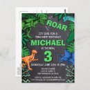 Search for dinosaur chalkboard birthday invitations Jurassic