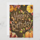 Search for autumn leaves birthday cards Cute