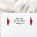 Search for statue of liberty return address labels New york
