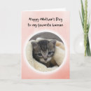 Search for funny animal mothers day cards Kitten