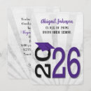 Search for 4x6 high school graduation invitations Purple