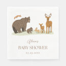 Search for woodland baby shower napkins Whimsical