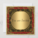 Search for red and black 18th birthday invitations Gold