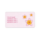 Search for frangipani flowers return address labels Floral