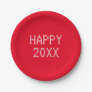 Search for happy new year paper plates Modern