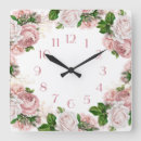 Search for blush pink floral clocks Garden