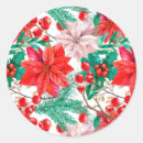 Search for red and white poinsettias stickers Festive