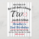 Search for baseball 2nd birthday invitations Rookie