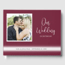Search for burgundy wedding guest books Simple