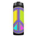 Search for peace travel mugs Flower power