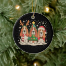 Search for basset hound christmas tree decorations Funny