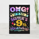 Search for 9th birthday cards 9 years