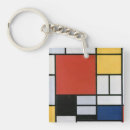 Search for red yellow blue key rings Piet mondrian