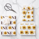 Search for sunflower birthday wrapping paper Cute