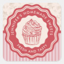 Search for bakery baked goods stickers Red