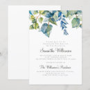 Search for blue flower christening invitations Modern