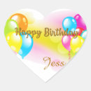 Search for heart shaped balloons stickers Colourful