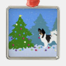 Search for dog silhouette christmas tree decorations Papillon
