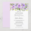 Search for purple rose wedding invitations Floral