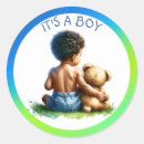 Search for african american baby boy stickers Watercolor