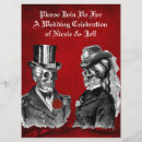 Search for skull wedding invitations Goth