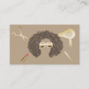 Search for afro business cards Braids