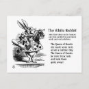 Search for carroll cards invites The white rabbit