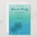 Search for blue tropical invitations Beach party