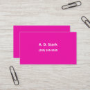 Search for bright color business cards Minimalist