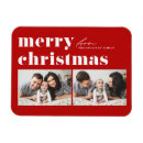 Search for merry christmas magnets Red